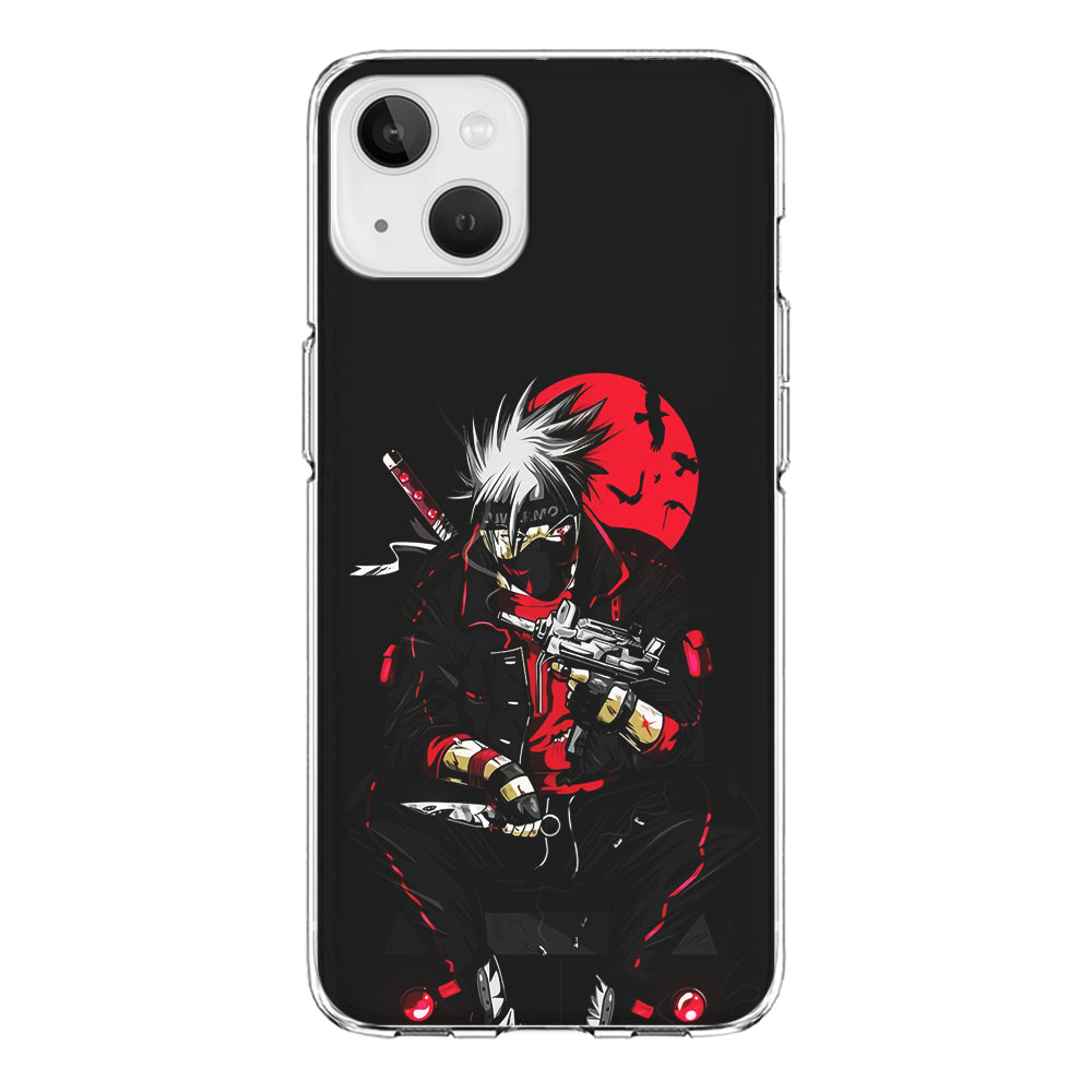 Kakashi Hatake Mafia Style iPhone 13 Mini Case-Phone Case-Clear Soft Case-Altracase