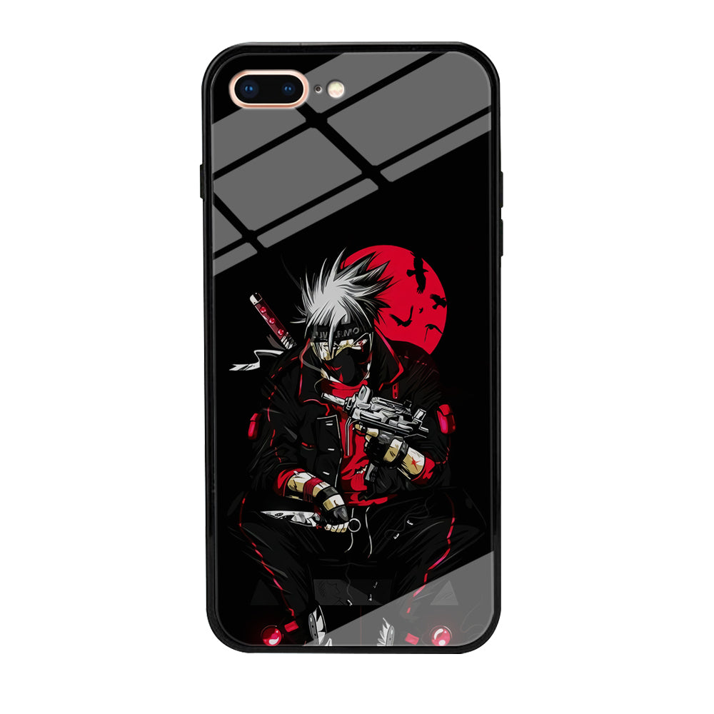Kakashi Hatake Mafia Style iPhone 8 Plus Case-Phone Case-Tempered Glass Case-Altracase
