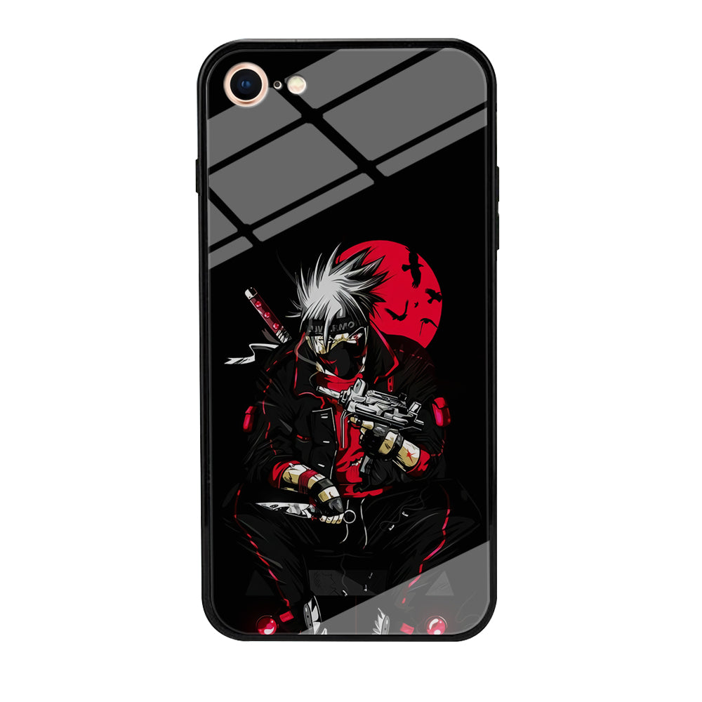 Kakashi Hatake Mafia Style iPhone 8 Case-Phone Case-Tempered Glass Case-Altracase