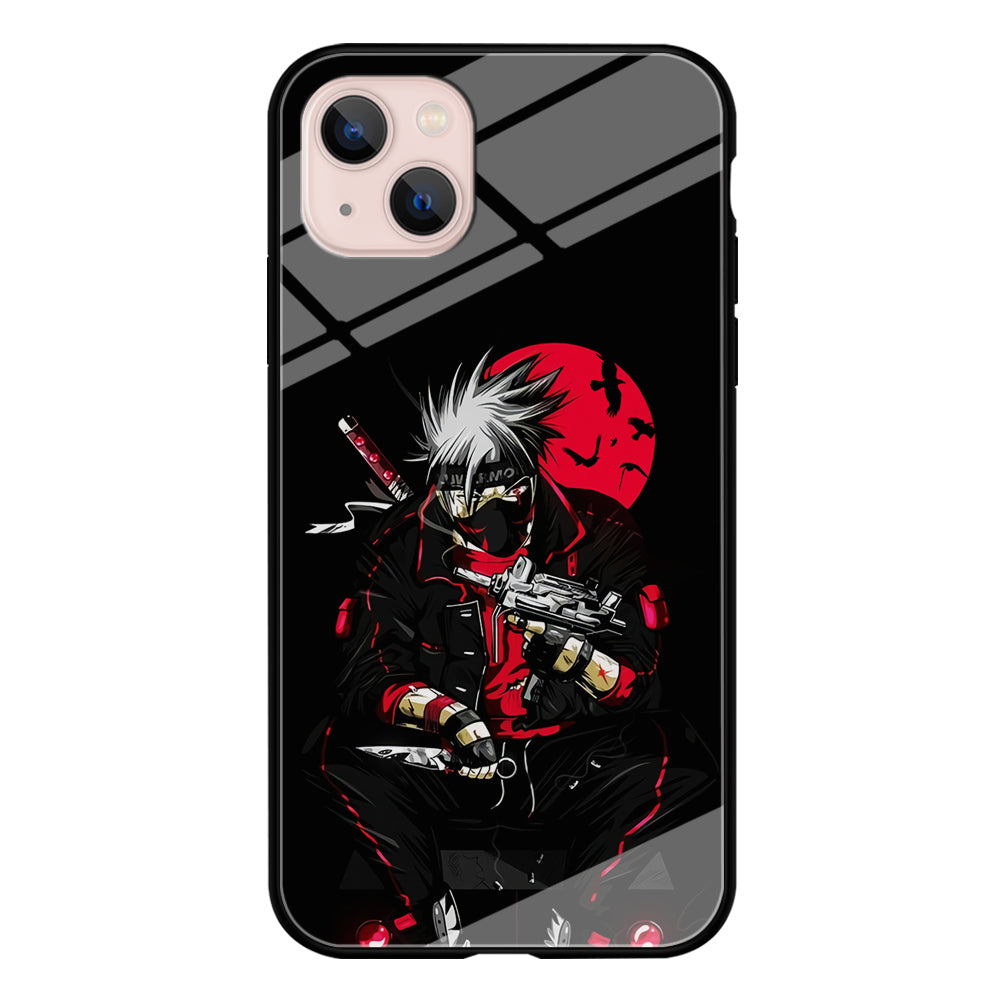Kakashi Hatake Mafia Style iPhone 13 Mini Case-Phone Case-Tempered Glass Case-Altracase