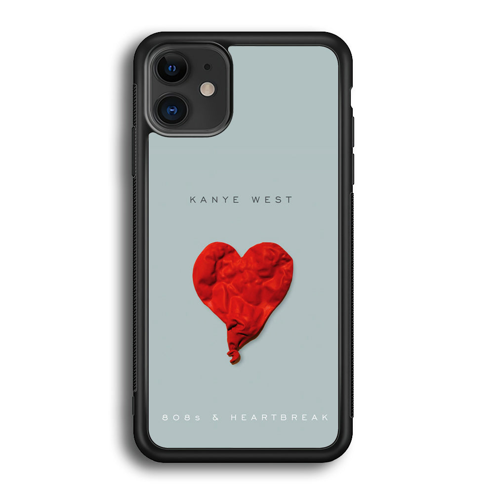 Kanye West 808s & Heartbreak iPhone 12 Case-Phone Case-Rubber Black (2D Case)-Altracase