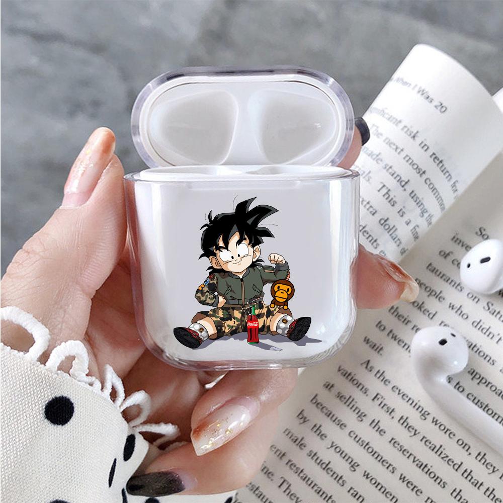 Kid Goku and Baby Milo Hard Plastic Protective Clear Case Cover For Apple Airpods-AirPod Case-Altracase