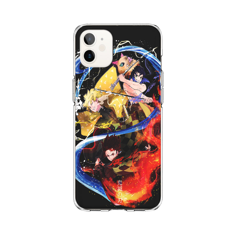 Kimetsu no Yaiba Demon Slayer iPhone 12 Case-Phone Case-Clear Soft Case-Altracase