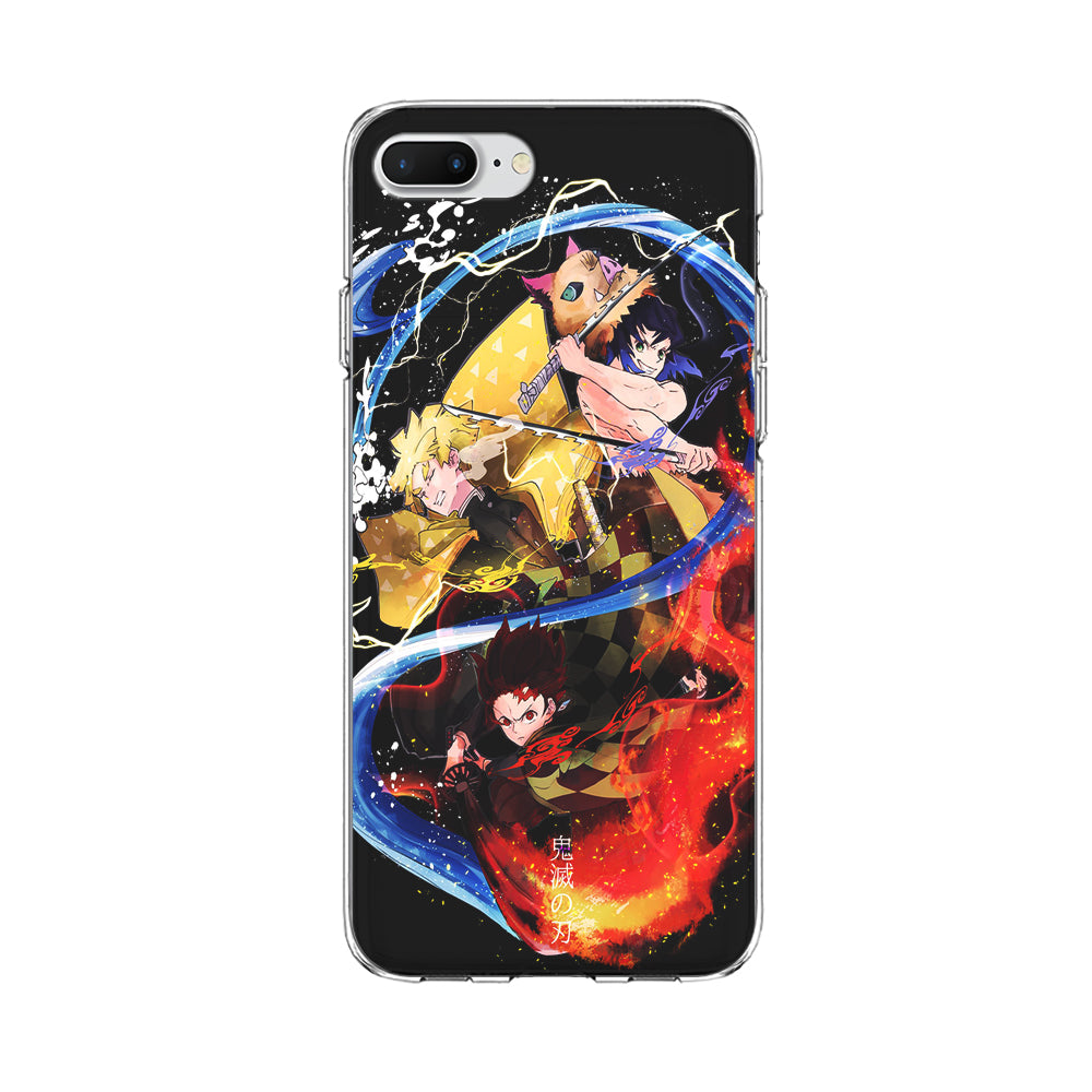 Kimetsu no Yaiba Demon Slayer iPhone 8 Plus Case-Phone Case-Clear Soft Case-Altracase