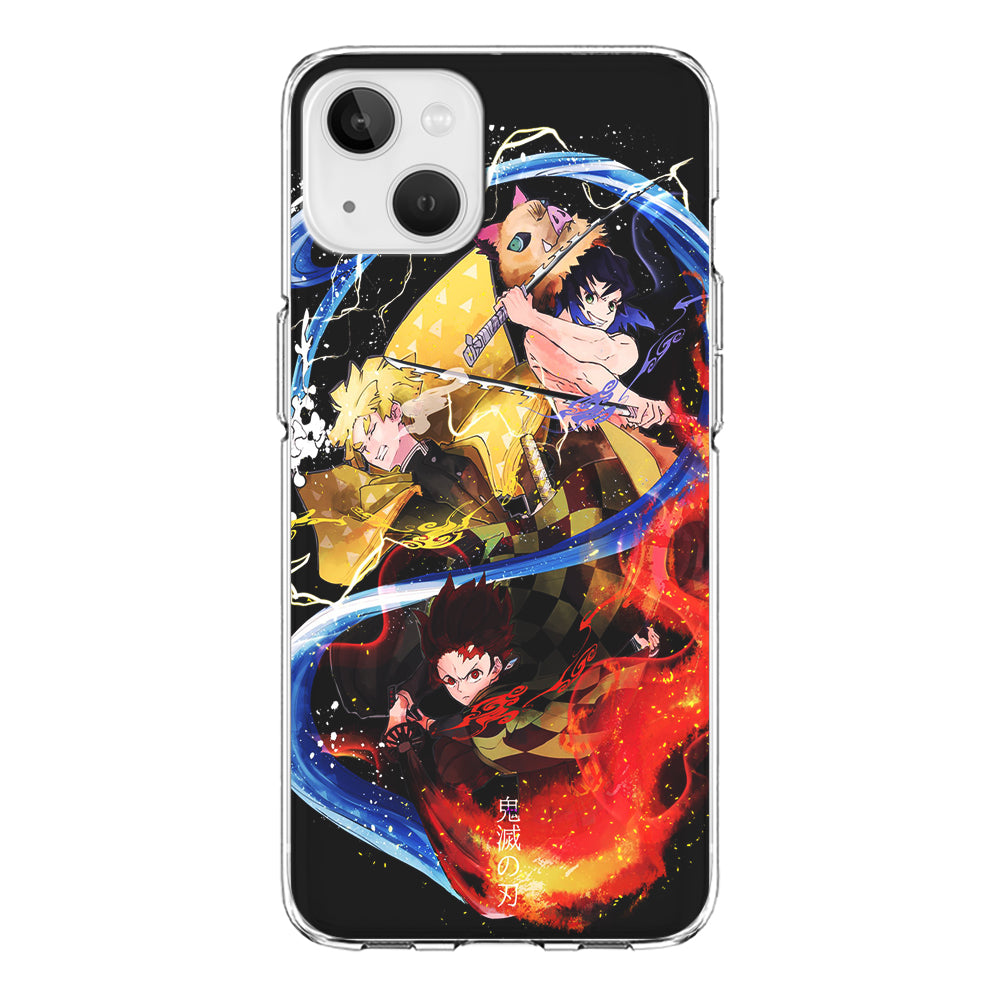Kimetsu no Yaiba Demon Slayer iPhone 13 Mini Case-Phone Case-Clear Soft Case-Altracase