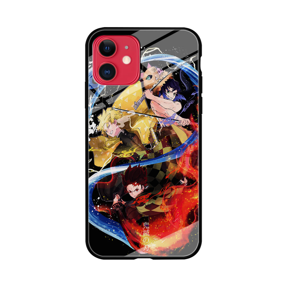 Kimetsu no Yaiba Demon Slayer iPhone 11 Case-Phone Case-Tempered Glass Case-Altracase