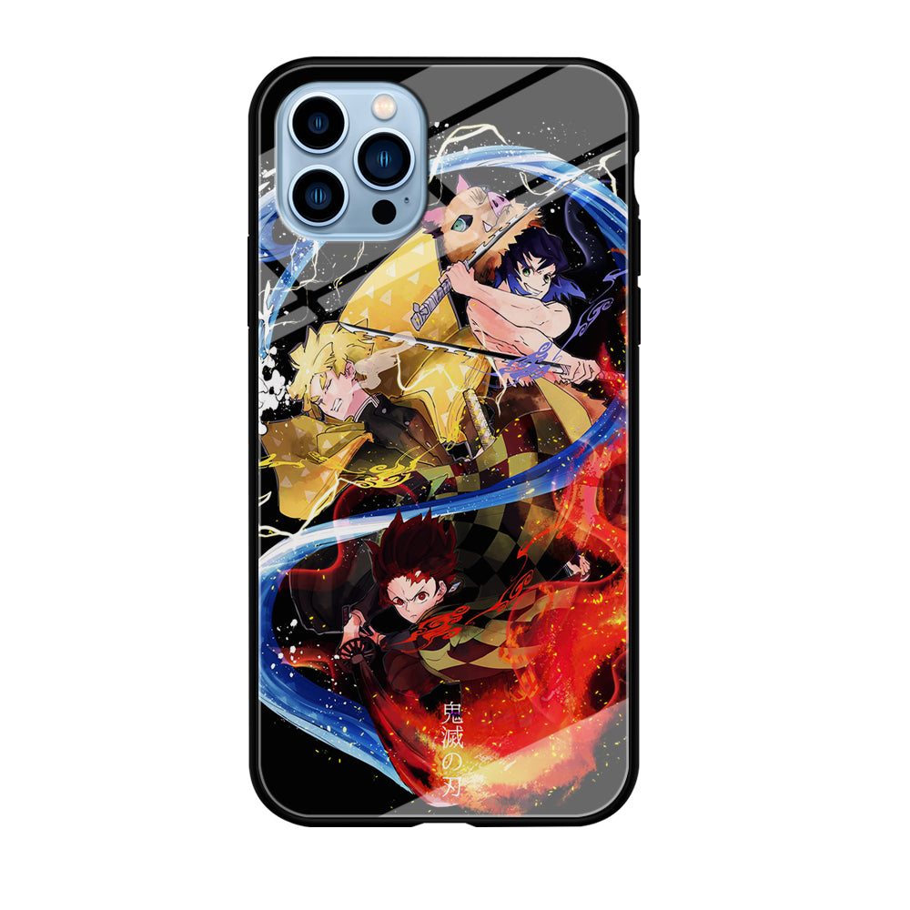 Kimetsu no Yaiba Demon Slayer iPhone 12 Pro Max Case-Phone Case-Tempered Glass Case-Altracase