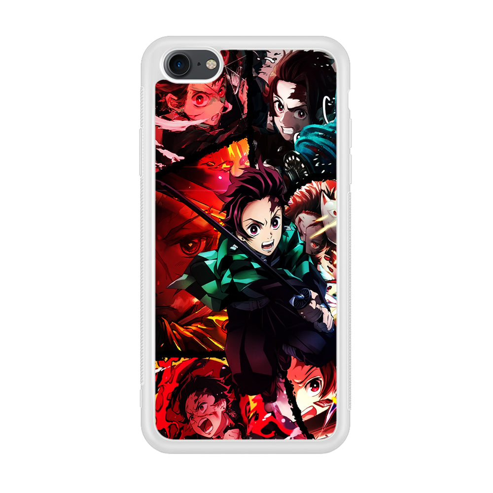 Kimetsu no Yaiba Tanjiro Aesthetic iPhone 7 Case-Phone Case-Rubber White (2D Case)-Altracase