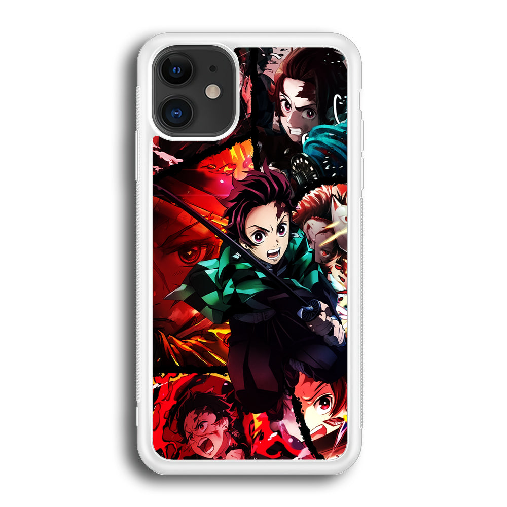 Kimetsu no Yaiba Tanjiro Aesthetic iPhone 12 Case-Phone Case-Rubber White (2D Case)-Altracase