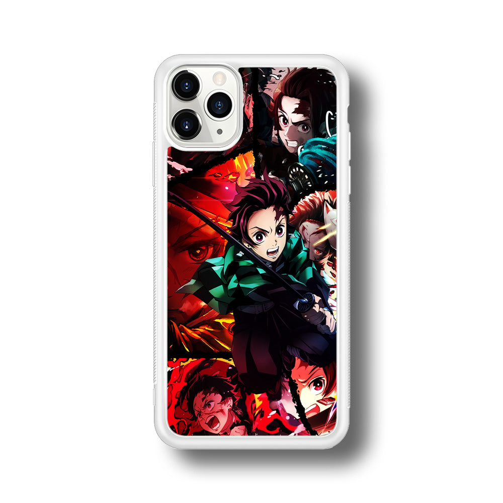 Kimetsu no Yaiba Tanjiro Aesthetic iPhone 11 Pro Case-Phone Case-Rubber White (2D Case)-Altracase