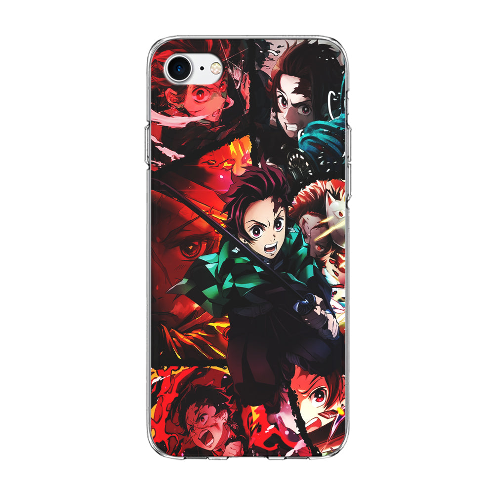 Kimetsu no Yaiba Tanjiro Aesthetic iPhone 8 Case-Phone Case-Clear Soft Case-Altracase