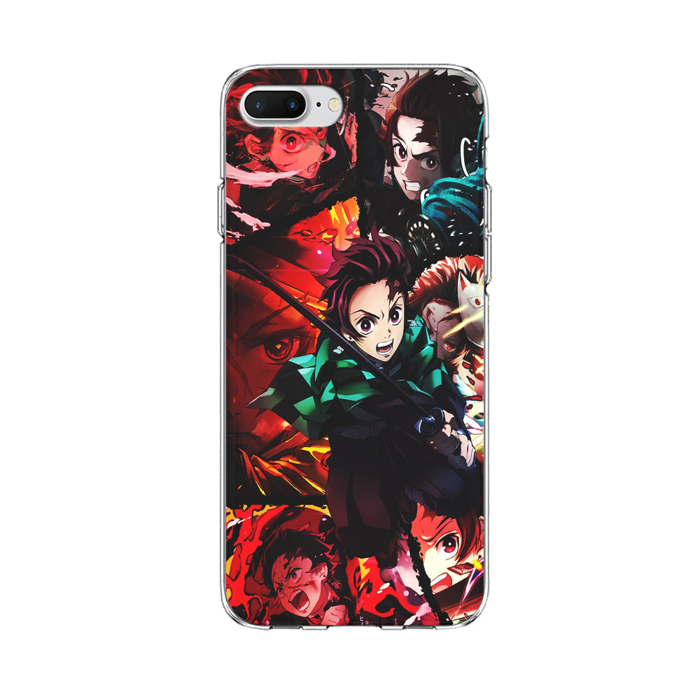 Kimetsu no Yaiba Tanjiro Aesthetic iPhone 8 Plus Case-Phone Case-Clear Soft Case-Altracase