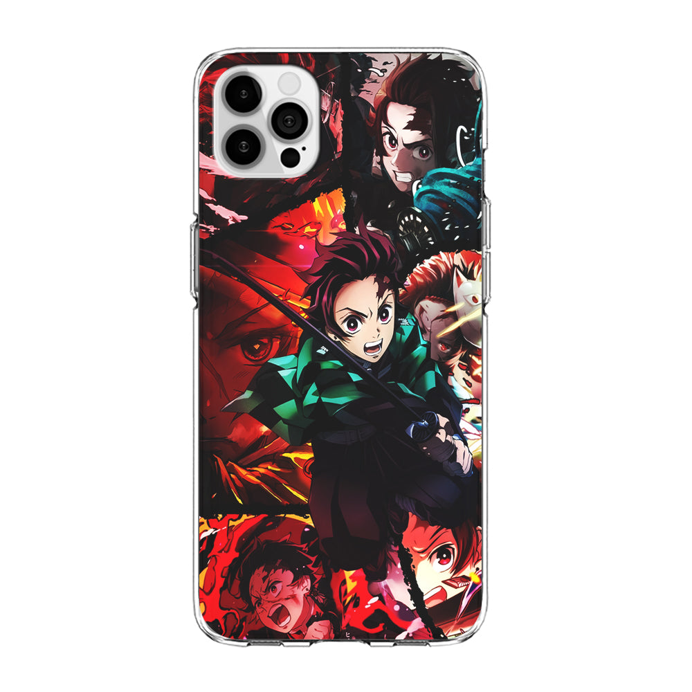 Kimetsu no Yaiba Tanjiro Aesthetic iPhone 15 Pro Case-Phone Case-Clear Soft Case-Altracase