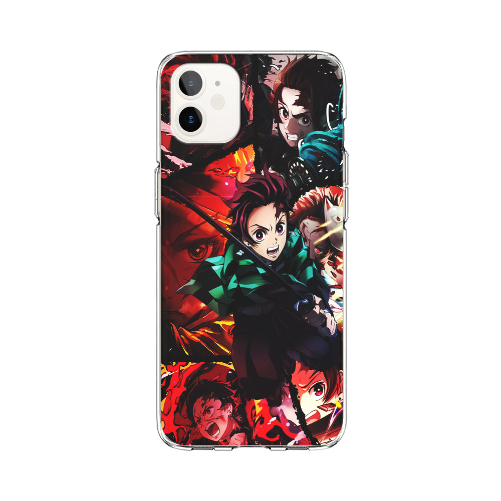 Kimetsu no Yaiba Tanjiro Aesthetic iPhone 12 Case-Phone Case-Clear Soft Case-Altracase