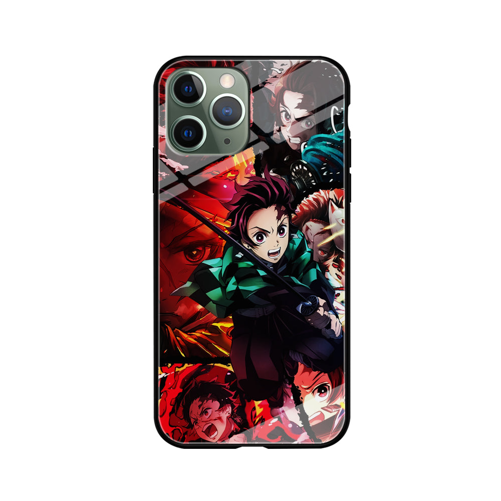 Kimetsu no Yaiba Tanjiro Aesthetic iPhone 11 Pro Case-Phone Case-Tempered Glass Case-Altracase