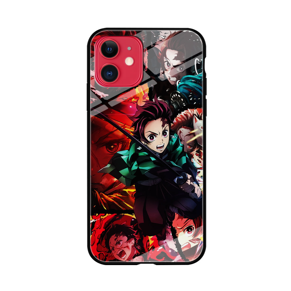 Kimetsu no Yaiba Tanjiro Aesthetic iPhone 11 Case-Phone Case-Tempered Glass Case-Altracase