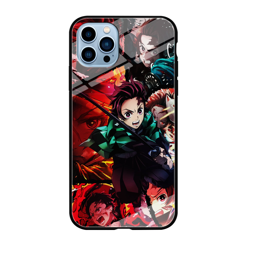 Kimetsu no Yaiba Tanjiro Aesthetic iPhone 12 Pro Max Case-Phone Case-Tempered Glass Case-Altracase