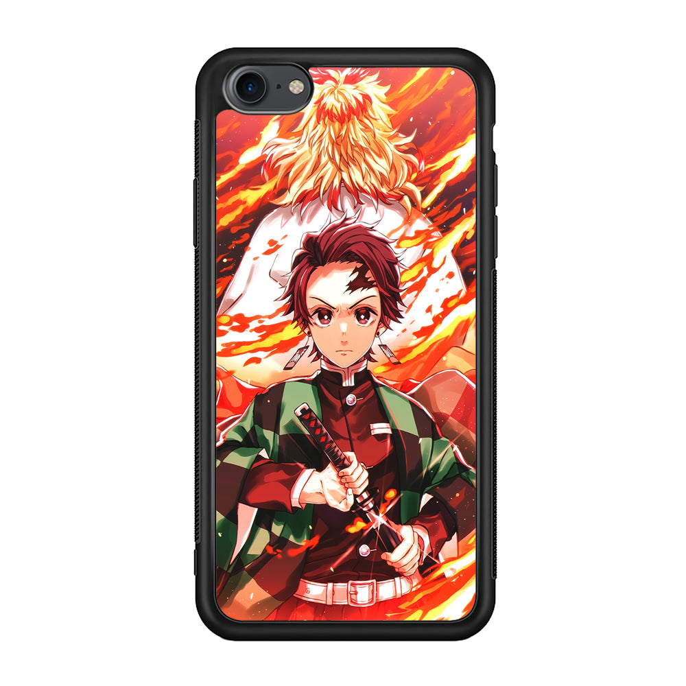 Kimetsu no Yaiba Tanjiro Kamado iPhone 7 Case-Phone Case-Rubber Black (2D Case)-Altracase