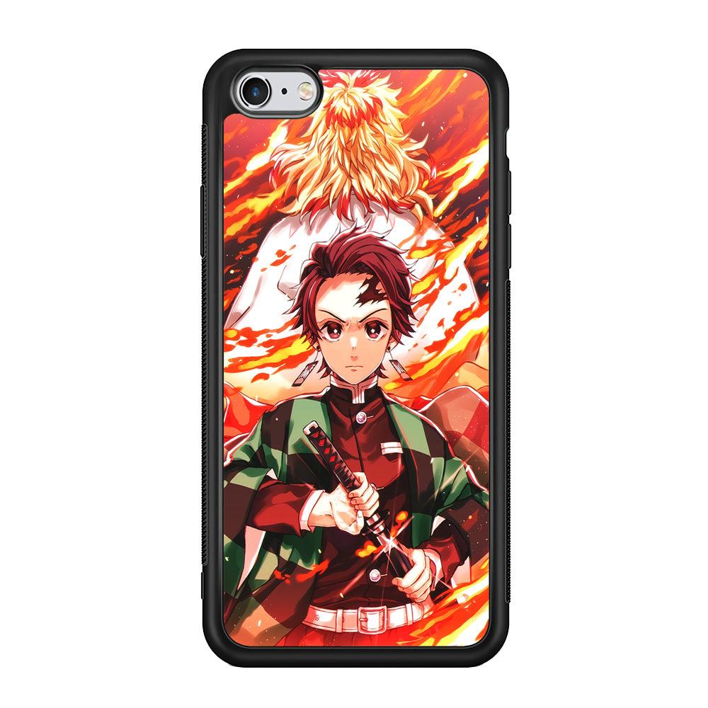 Kimetsu no Yaiba Tanjiro Kamado iPhone 6 | 6s Case-Phone Case-Rubber Black (2D Case)-Altracase
