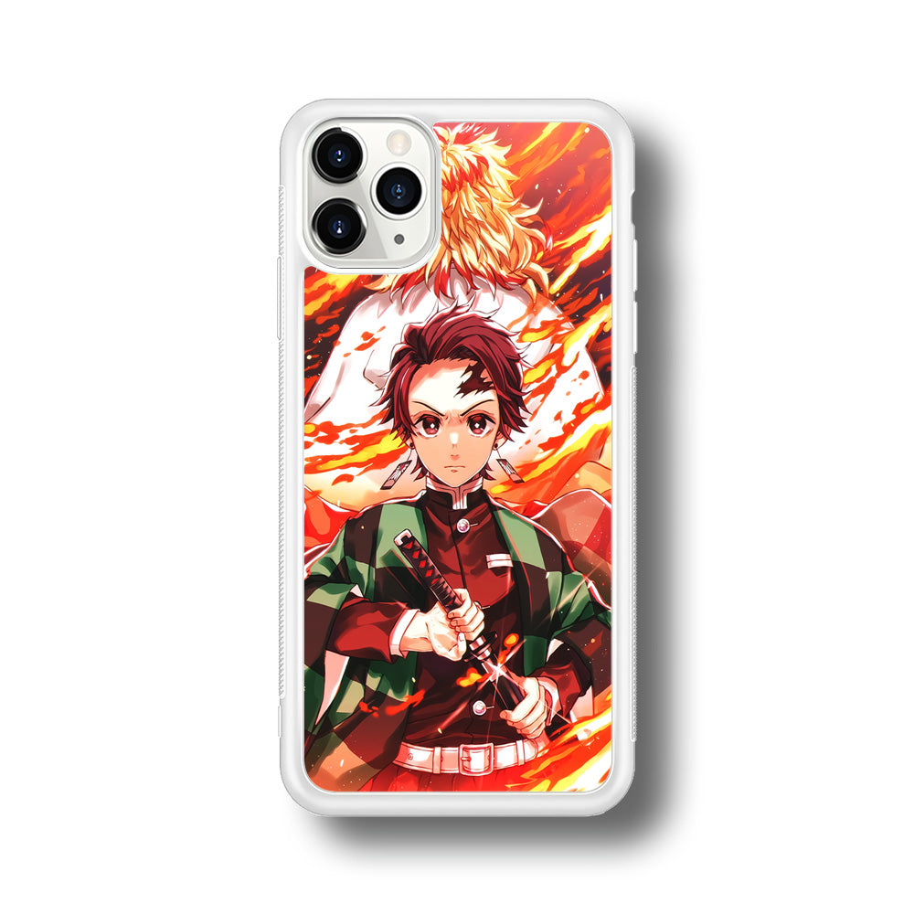 Kimetsu no Yaiba Tanjiro Kamado iPhone 11 Pro Case-Phone Case-Rubber White (2D Case)-Altracase