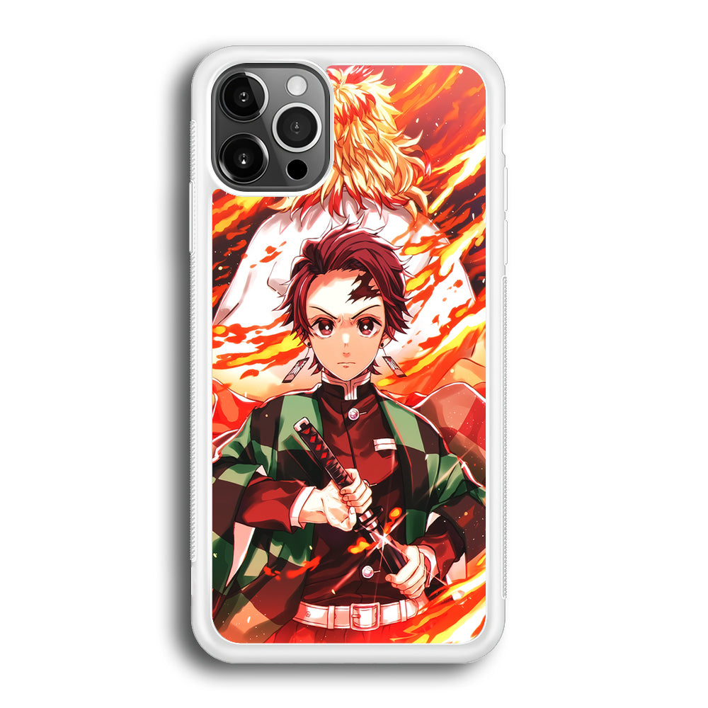Kimetsu no Yaiba Tanjiro Kamado iPhone 12 Pro Max Case-Phone Case-Rubber White (2D Case)-Altracase