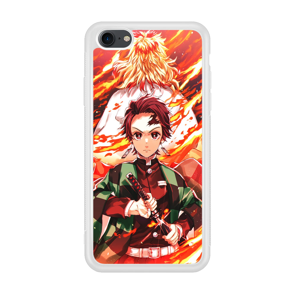 Kimetsu no Yaiba Tanjiro Kamado iPhone 7 Case-Phone Case-Rubber White (2D Case)-Altracase