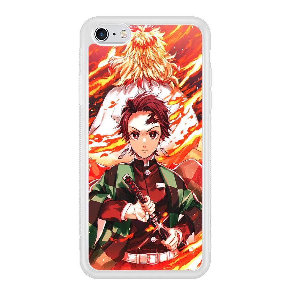 Kimetsu no Yaiba Tanjiro Kamado iPhone 6 | 6s Case-Phone Case-Rubber White (2D Case)-Altracase