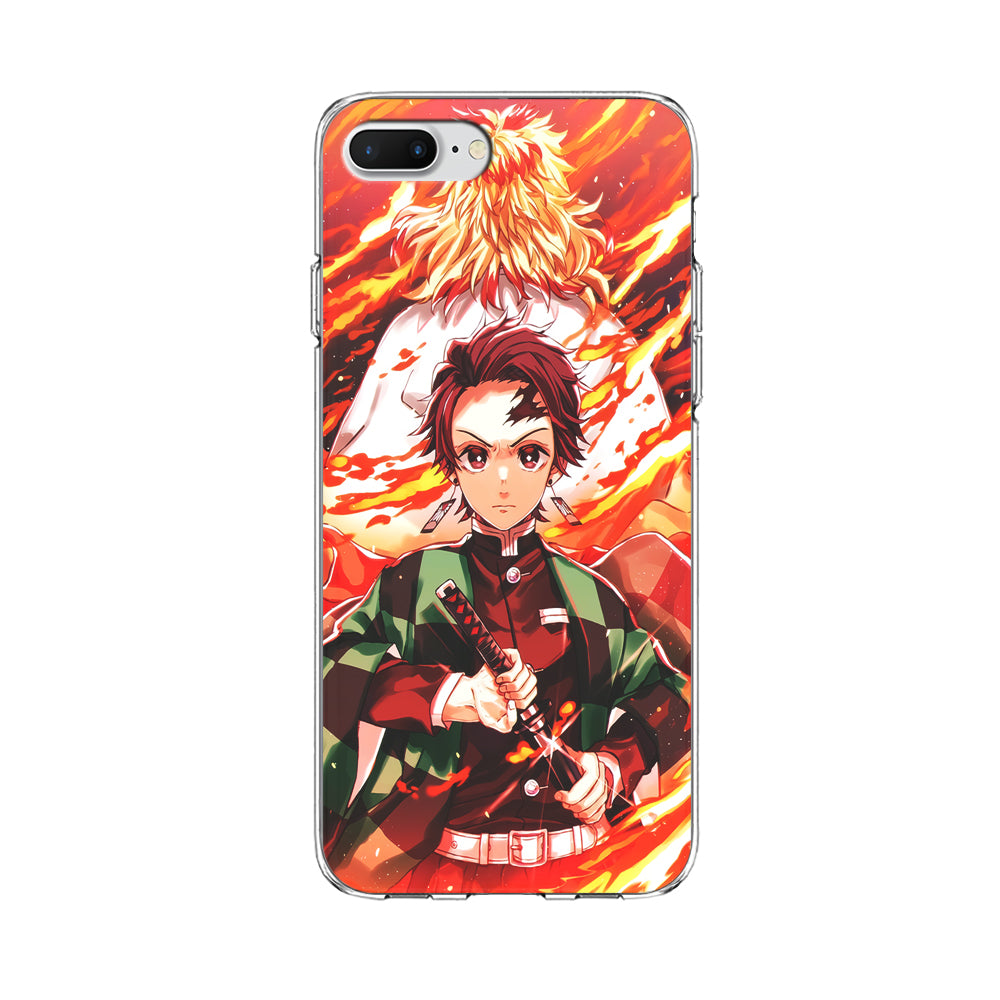 Kimetsu no Yaiba Tanjiro Kamado iPhone 8 Plus Case-Phone Case-Clear Soft Case-Altracase