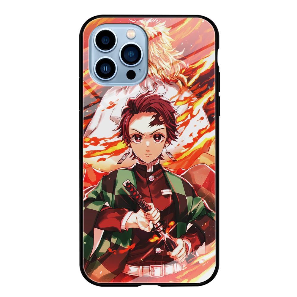 Kimetsu no Yaiba Tanjiro Kamado iPhone 15 Pro Case-Phone Case-Tempered Glass Case-Altracase