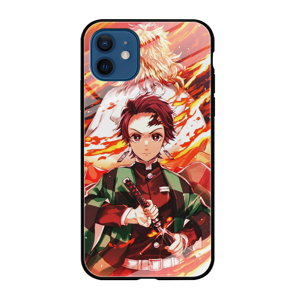 Kimetsu no Yaiba Tanjiro Kamado iPhone 12 Case-Phone Case-Tempered Glass Case-Altracase