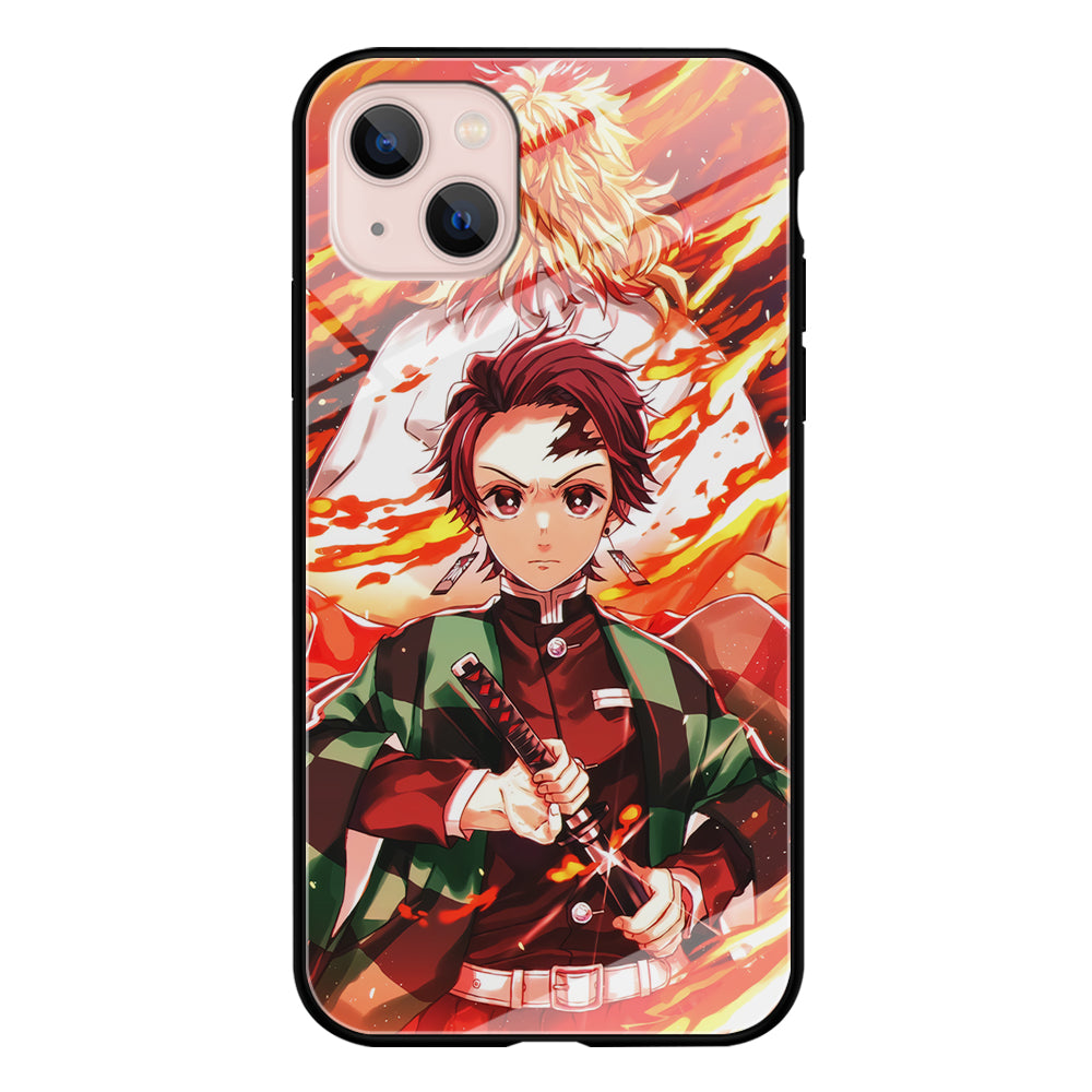 Kimetsu no Yaiba Tanjiro Kamado iPhone 13 Mini Case-Phone Case-Tempered Glass Case-Altracase