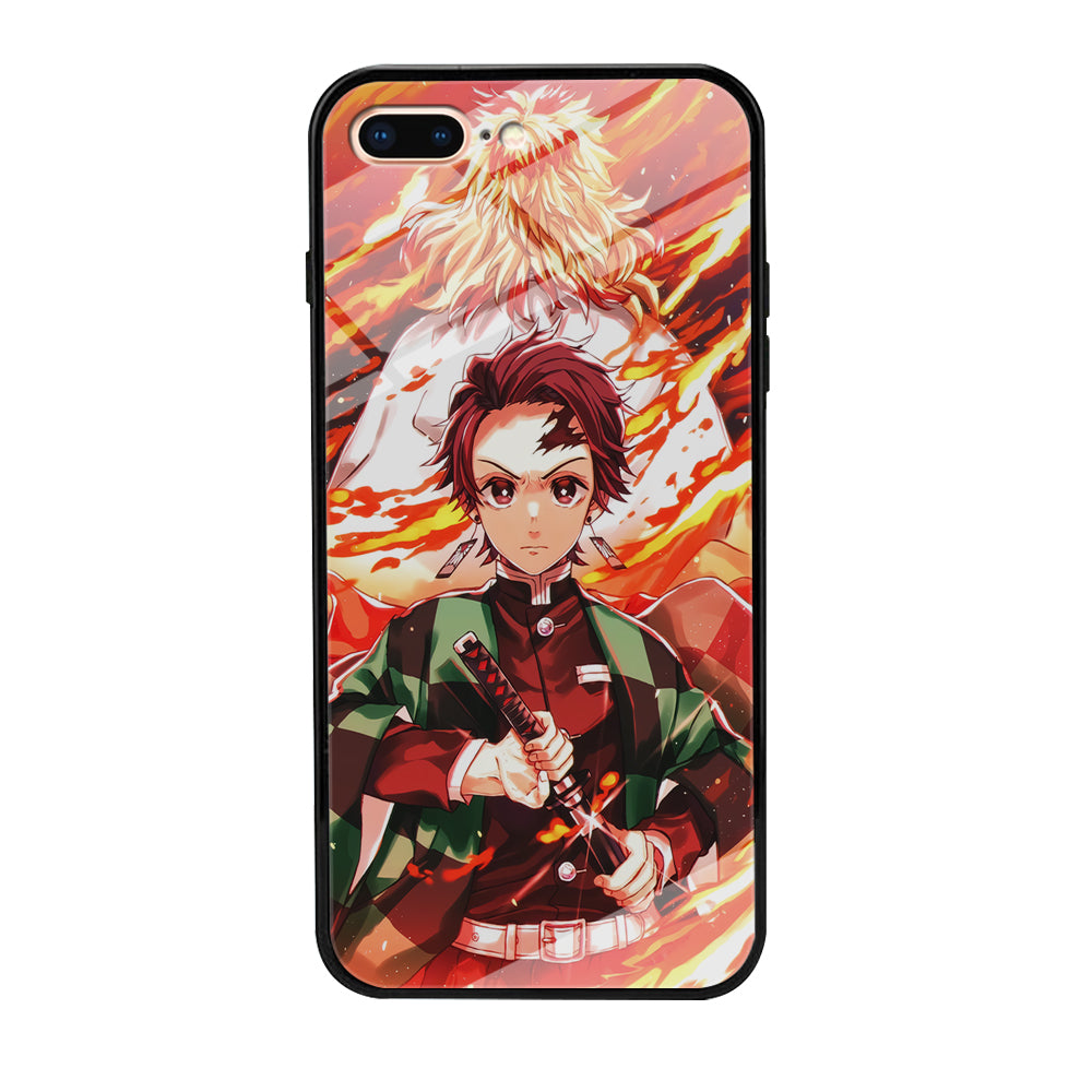 Kimetsu no Yaiba Tanjiro Kamado iPhone 8 Plus Case-Phone Case-Tempered Glass Case-Altracase