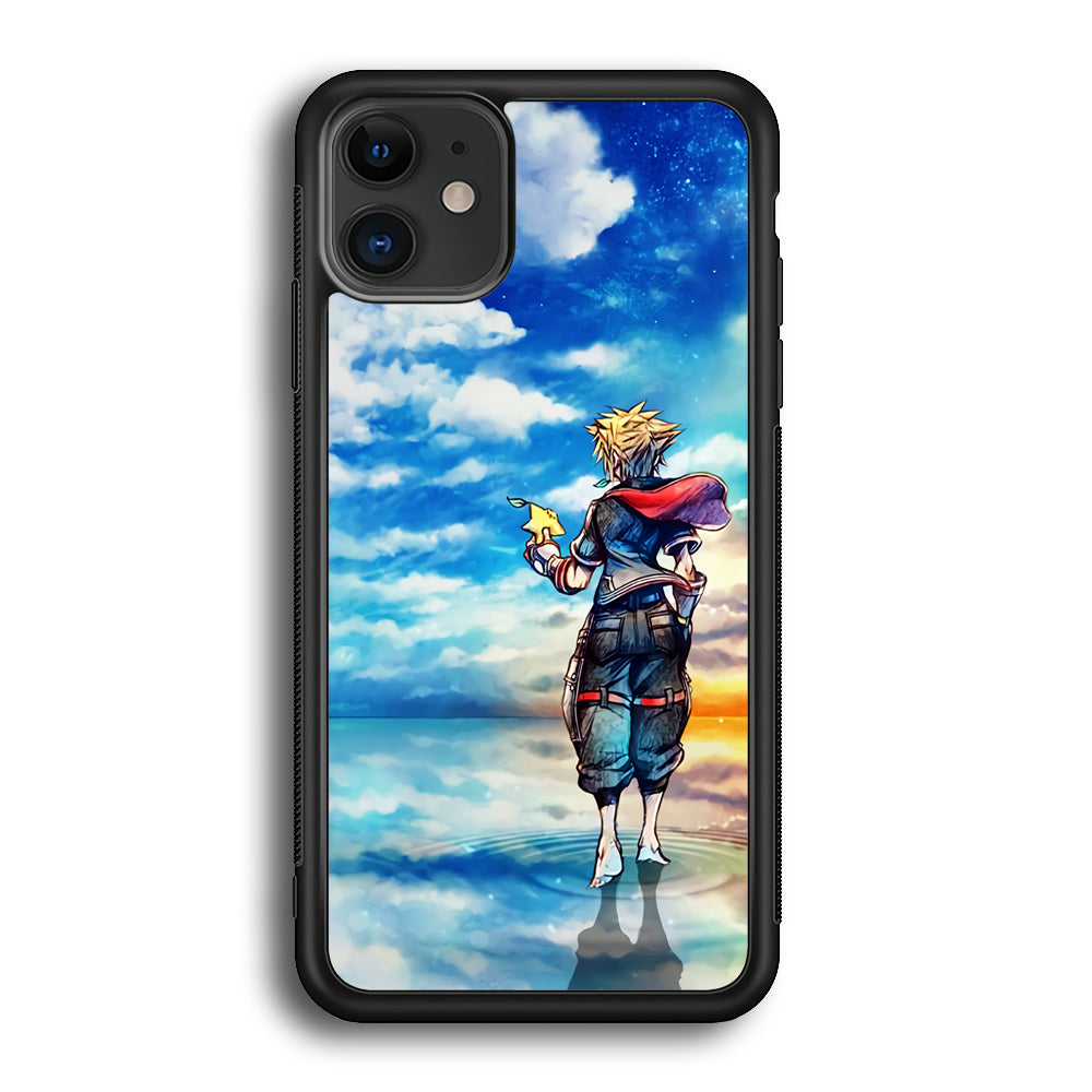 Kingdom Hearts Art iPhone 12 Case-Phone Case-Rubber Black (2D Case)-Altracase