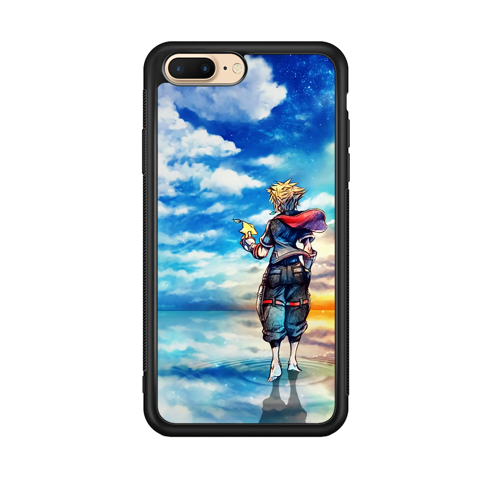 Kingdom Hearts Art iPhone 8 Plus Case-Phone Case-Rubber Black (2D Case)-Altracase