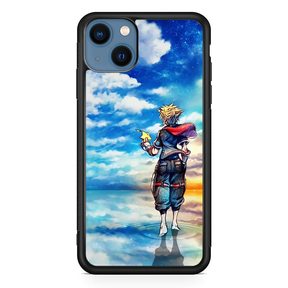 Kingdom Hearts Art iPhone 13 Mini Case-Phone Case-Rubber Black (2D Case)-Altracase
