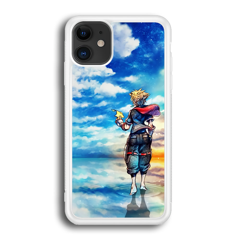 Kingdom Hearts Art iPhone 12 Case-Phone Case-Rubber White (2D Case)-Altracase