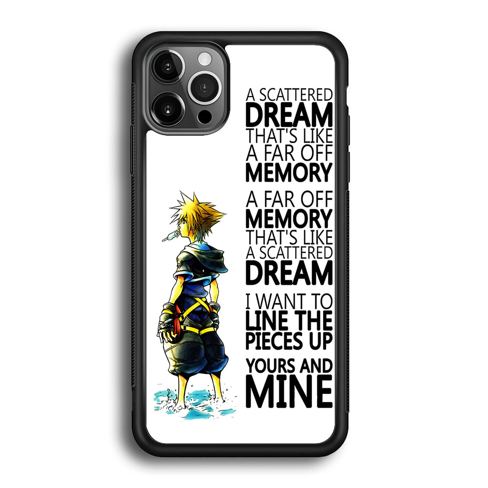 Kingdom Hearts Quote iPhone 12 Pro Max Case-Phone Case-Rubber Black (2D Case)-Altracase