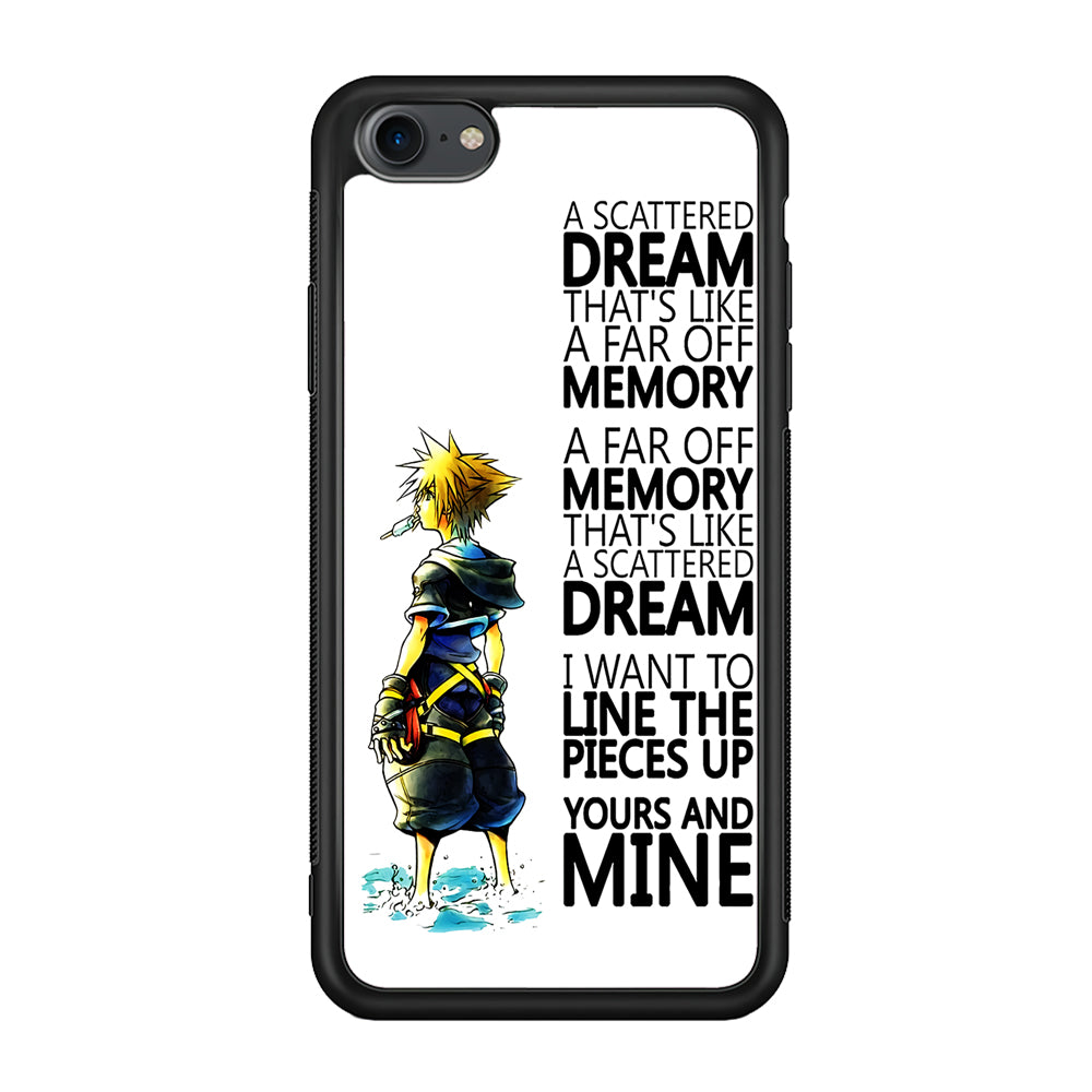 Kingdom Hearts Quote iPhone 8 Case-Phone Case-Rubber Black (2D Case)-Altracase