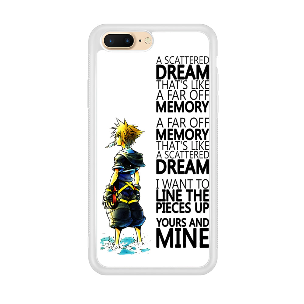 Kingdom Hearts Quote iPhone 8 Plus Case-Phone Case-Rubber White (2D Case)-Altracase