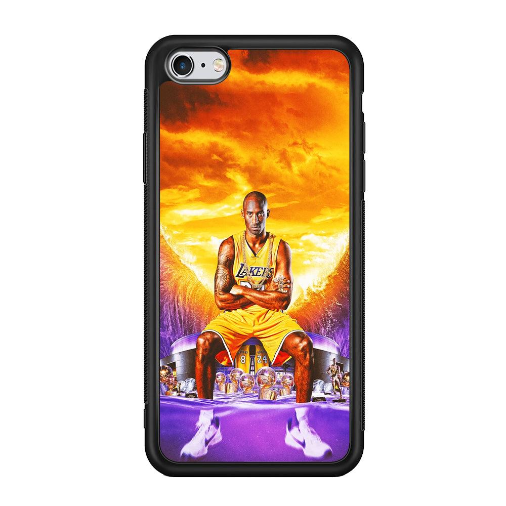 Kobe Bryant Legends Lakers iPhone 6 | 6s Case-Phone Case-Rubber Black (2D Case)-Altracase