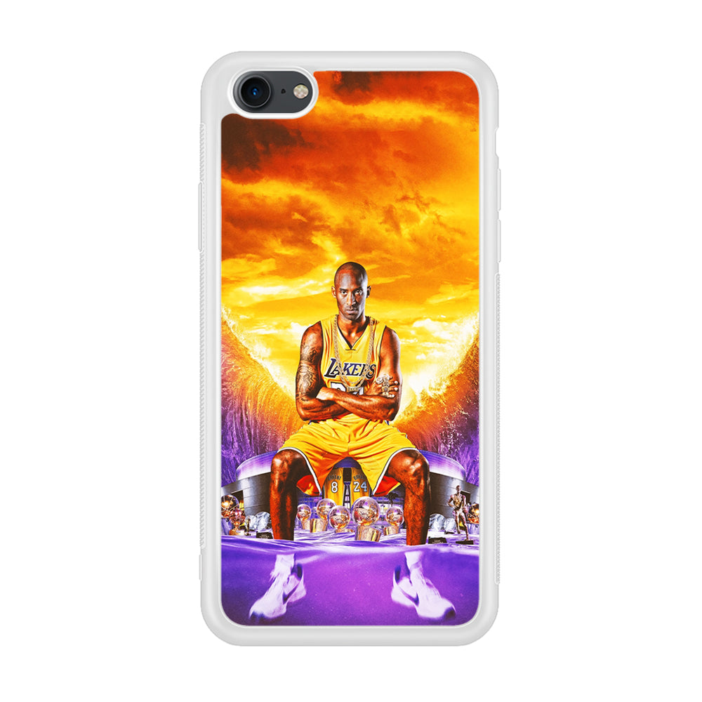 Kobe Bryant Legends Lakers iPhone 7 Case-Phone Case-Rubber White (2D Case)-Altracase