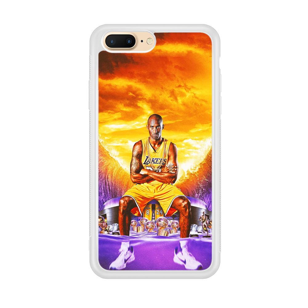 Kobe Bryant Legends Lakers iPhone 7 Plus Case-Phone Case-Rubber White (2D Case)-Altracase