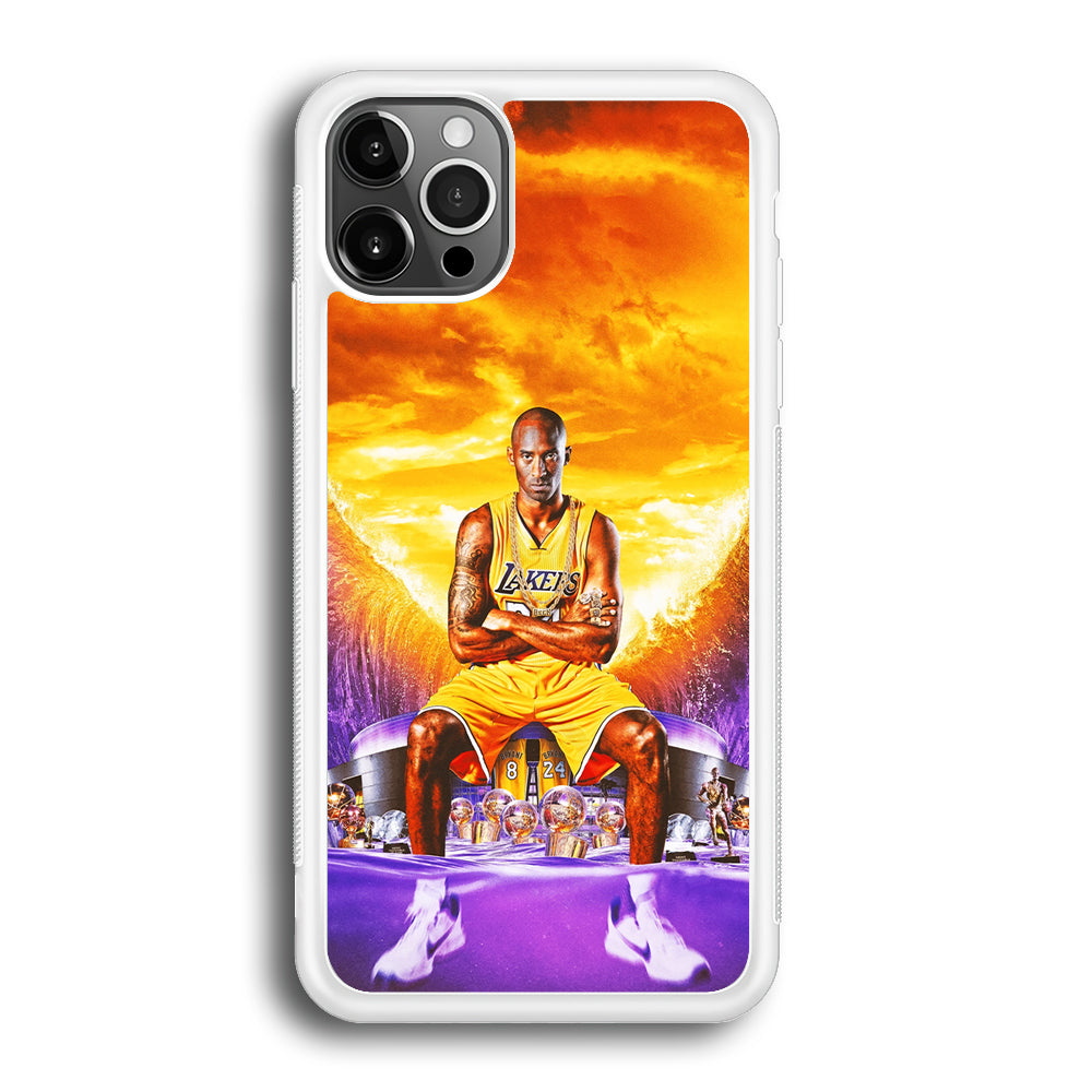Kobe Bryant Legends Lakers iPhone 12 Pro Case-Phone Case-Rubber White (2D Case)-Altracase