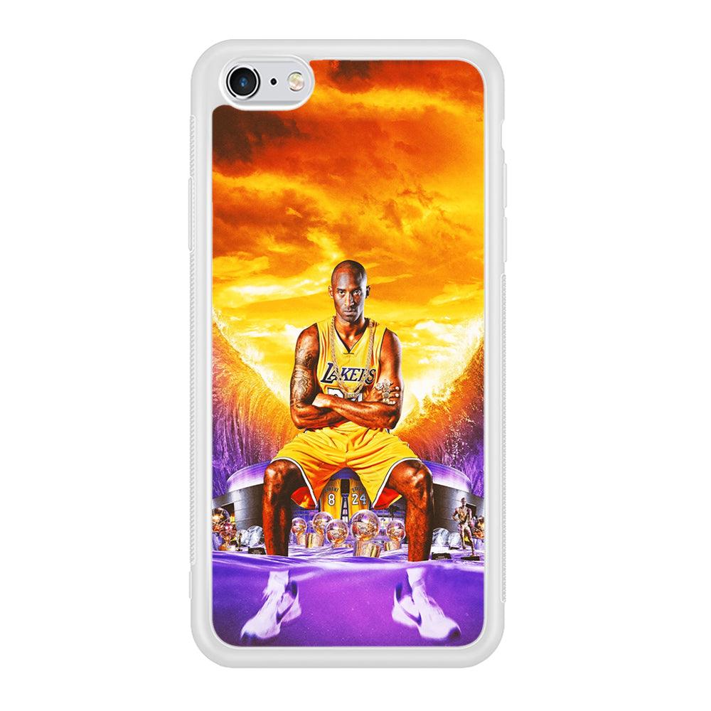 Kobe Bryant Legends Lakers iPhone 6 | 6s Case-Phone Case-Rubber White (2D Case)-Altracase