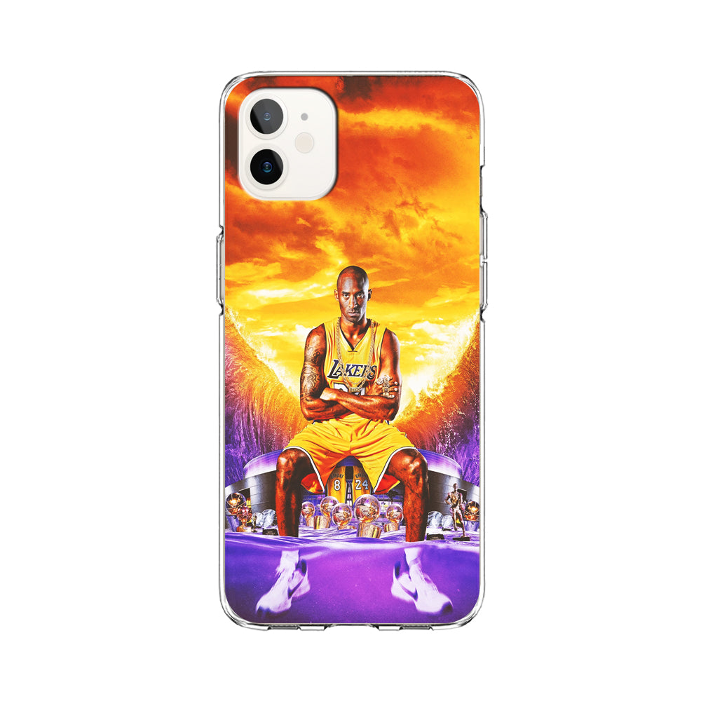 Kobe Bryant Legends Lakers iPhone 12 Case-Phone Case-Clear Soft Case-Altracase