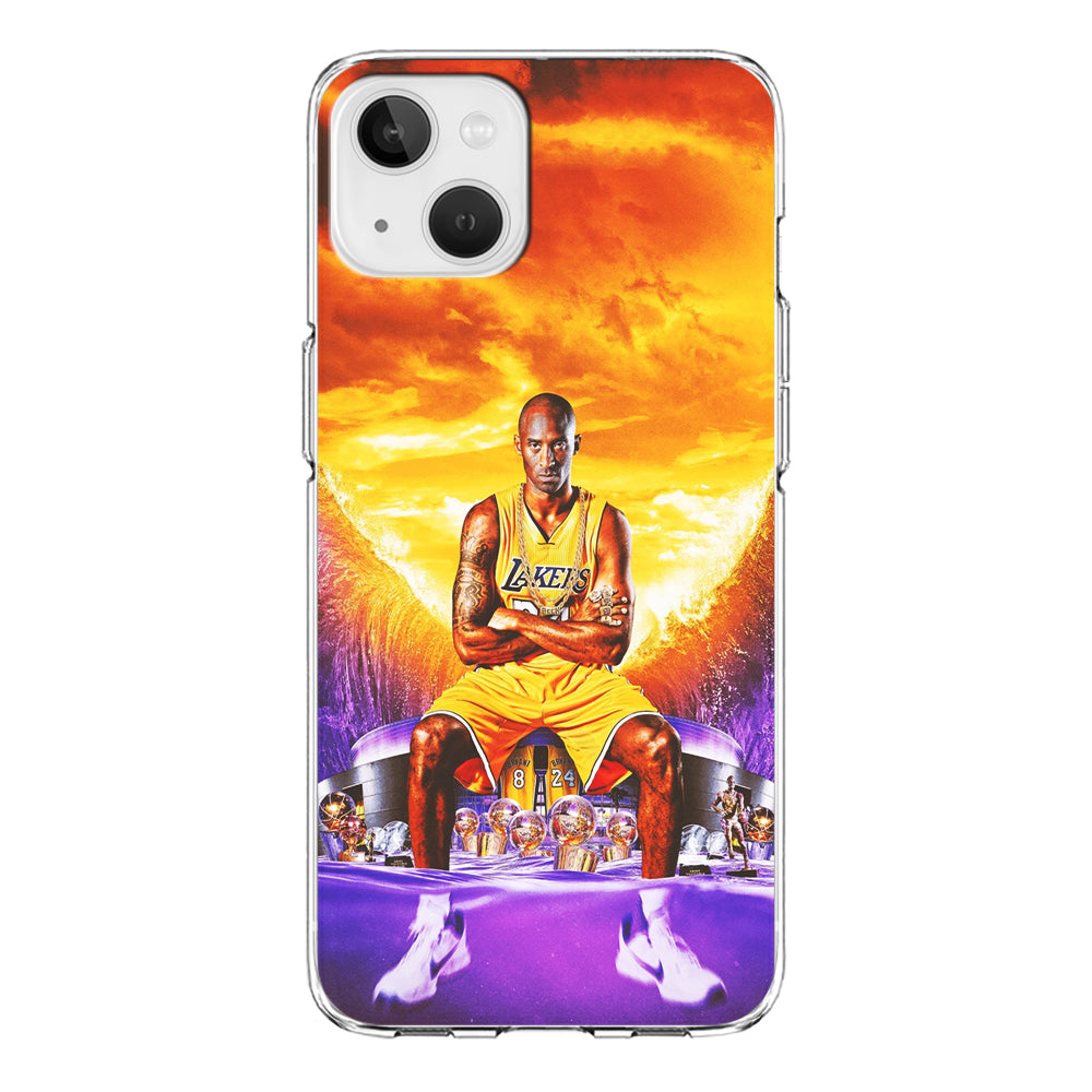 Kobe Bryant Legends Lakers iPhone 15 Case-Phone Case-Clear Soft Case-Altracase
