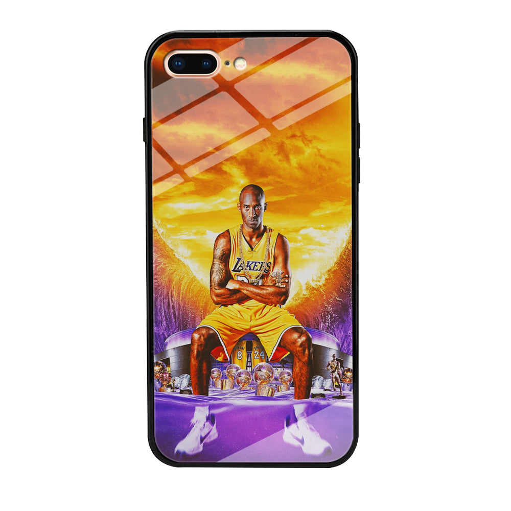 Kobe Bryant Legends Lakers iPhone 7 Plus Case-Phone Case-Tempered Glass Case-Altracase
