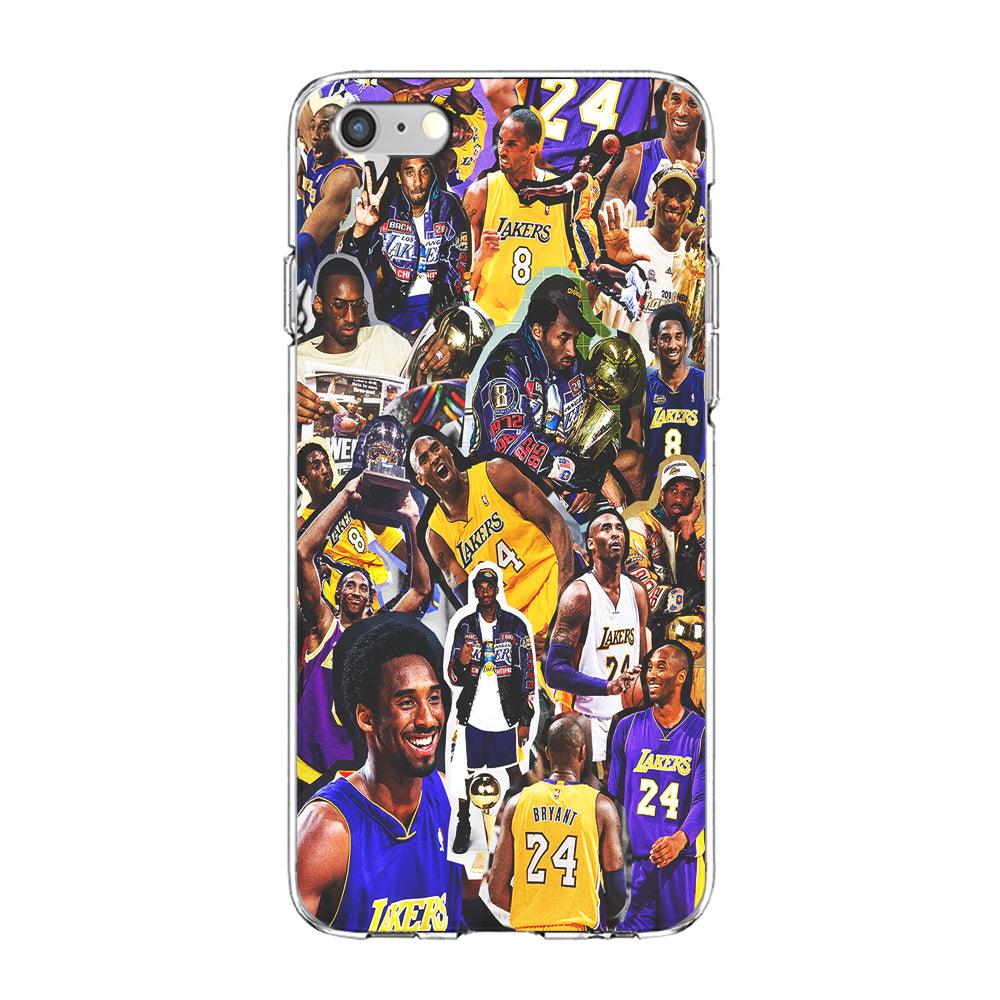 Kobe bryant lakers Collage iPhone 6 | 6s Case-Phone Case-Clear Soft Case-Altracase