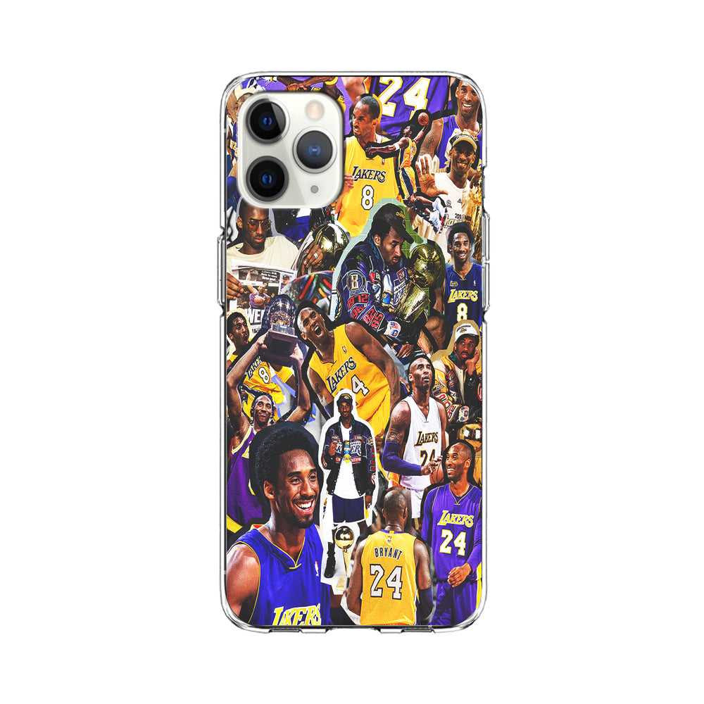 Kobe bryant lakers Collage iPhone 11 Pro Max Case-Phone Case-Clear Soft Case-Altracase