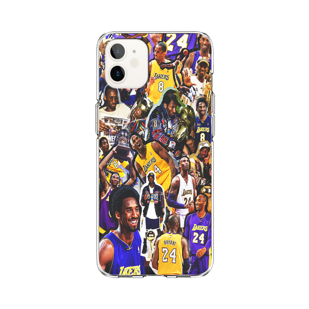 Kobe bryant lakers Collage iPhone 12 Mini Case-Phone Case-Clear Soft Case-Altracase